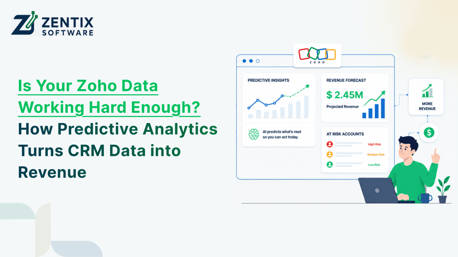 Is Your Zoho Data Working Hard Enough? How Predictive Analytics Turns CRM Data into Revenue